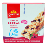 Barra de Cereal 0% Azúcar Fresa c/Arándanos caja de 132g